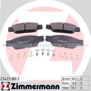 Bromsbeläggssats, Framaxel — Framaxel från Autofrance