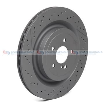 Bromsskiva, Bakaxel — Bakaxel från Autofrance