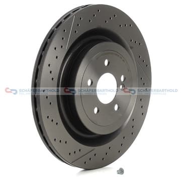 Bromsskiva, Bakaxel — Bakaxel från Autofrance