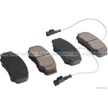 Bromsbeläggssats, Bakaxel — Bakaxel från Autofrance