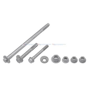 Monterings- och bultsats, styr-/släparm, Bakaxel vänster från Autofrance