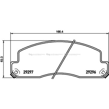 Bromsbeläggssats från Autofrance
