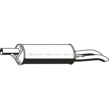 Bakre ljuddämpare från Autofrance