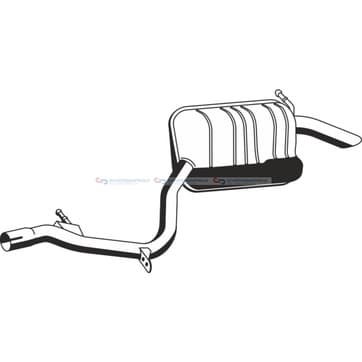 Bakre ljuddämpare från Autofrance