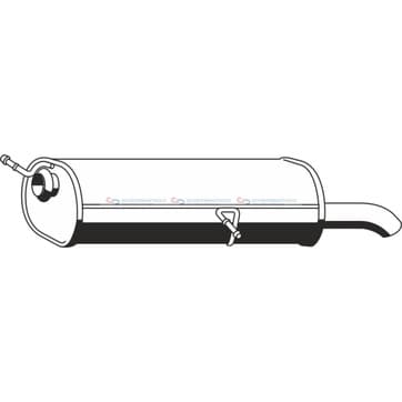 Bakre ljuddämpare från Autofrance