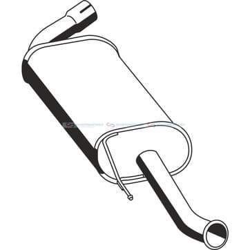 Bakre ljuddämpare från Autofrance