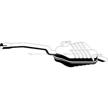 Bakre ljuddämpare från Autofrance