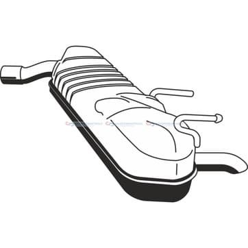 Bakre ljuddämpare från Autofrance