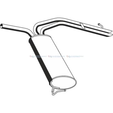 Bakre ljuddämpare från Autofrance