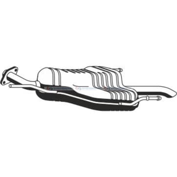 Bakre ljuddämpare från Autofrance