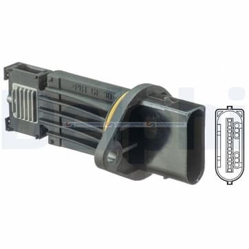 Luftmassemätare MB, ers A6110940048 från Galwin