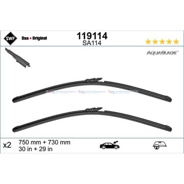 Torkarblad, Fram 750 730mm — Fram från Autofrance