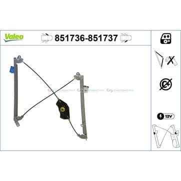 Fönsterhiss, Vänster fram från Autofrance