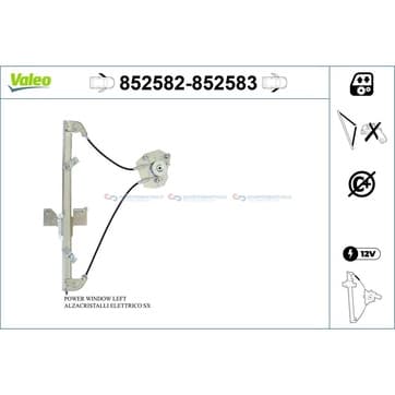 Fönsterhiss, Vänster fram — vänster fram från Autofrance