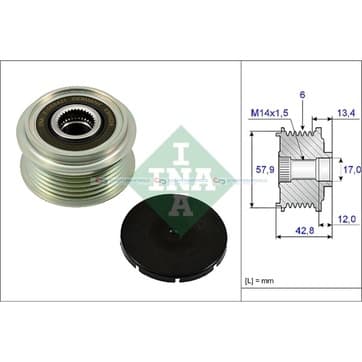 Generator, Freewheel Clutch från Autofrance