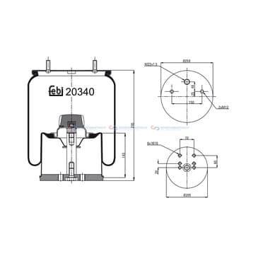Bälg, luftfjädring från Autofrance