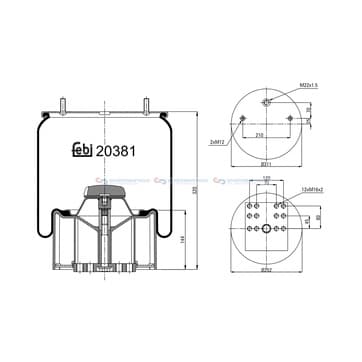 Bälg, luftfjädring från Autofrance