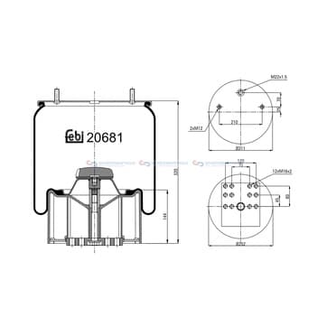 Bälg, luftfjädring från Autofrance