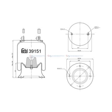 Bälg, luftfjädring från Autofrance