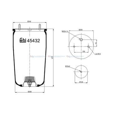 Bälg, luftfjädring från Autofrance