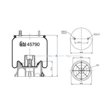 Bälg, luftfjädring från Autofrance