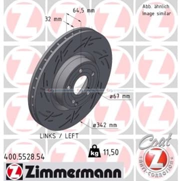 Bromsskiva, Framaxel vänster — Framaxel vänster från Autofrance