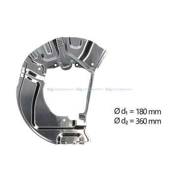 Stänkskydd, bromsskiva, Framaxel höger — Framaxel höger från Autofrance