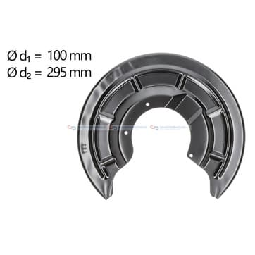 Stänkskydd, bromsskiva, Bakaxel höger — Bakaxel höger från Autofrance