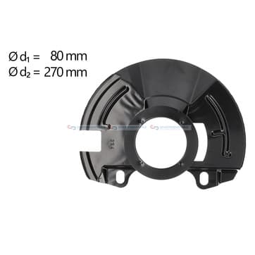 Stänkskydd, bromsskiva, Framaxel vänster från Autofrance