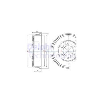 Bromstrumma 69 6 Ø-337mm från Autofrance