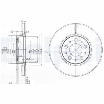 Bromsskiva, Framaxel — Framaxel från Autofrance