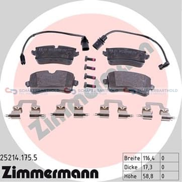 Bromsbeläggssats, Bakaxel — Bakaxel från Autofrance