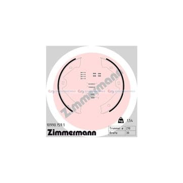 Bromsbandssats, parkeringsbroms från Autofrance