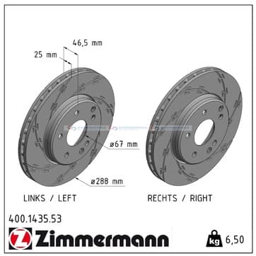 Bromsskiva, Framaxel — Framaxel från Autofrance