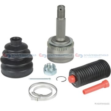 Knutsats, drivaxel, Framaxel, på hjulsidan — Framaxel, på hjulsidan från Autofrance