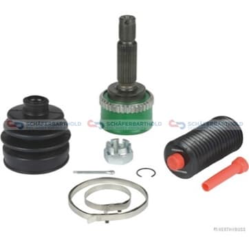 Knutsats, drivaxel, Framaxel, på hjulsidan — Framaxel, på hjulsidan från Autofrance