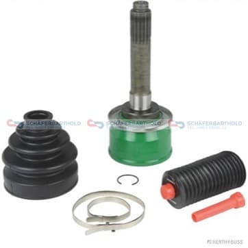 Knutsats, drivaxel, Framaxel, på hjulsidan — Framaxel, på hjulsidan