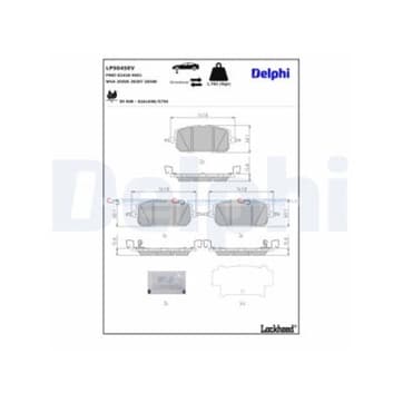Bromsbeläggssats WVA:26506, 26507, 26508 mit Zu från Autofrance