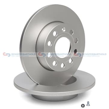 Bromsskiva, Bakaxel — Bakaxel från Autofrance