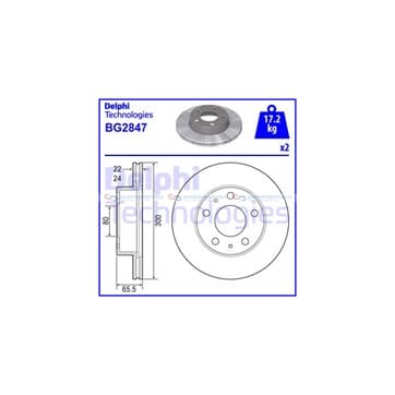 Bromsskiva, Framaxel — Framaxel från Autofrance