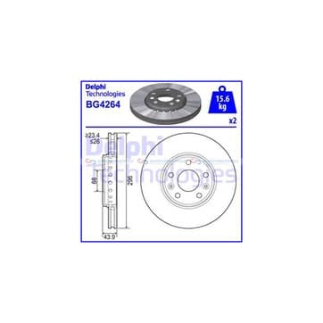 Bromsskiva, Framaxel — Framaxel från Autofrance