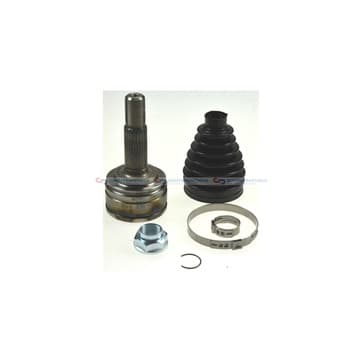 Knutsats, drivaxel, Framaxel, på hjulsidan — Framaxel, på hjulsidan