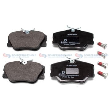 Bromsbeläggssats, Framaxel — Framaxel