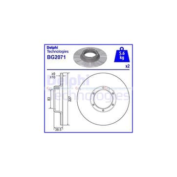 Bromsskiva, Framaxel — Framaxel från Autofrance