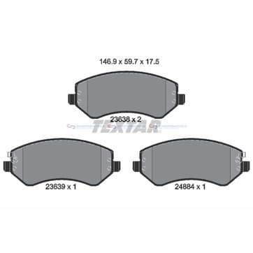 Bromsbeläggssats från Autofrance