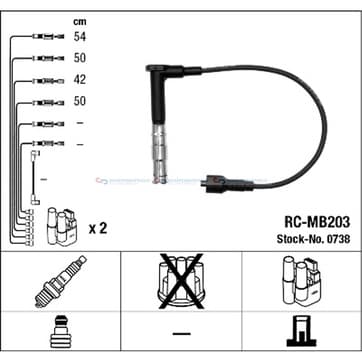 Tändkabelsats 4 från Autofrance