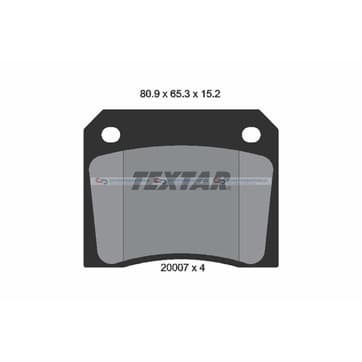 Bromsbeläggssats från Autofrance