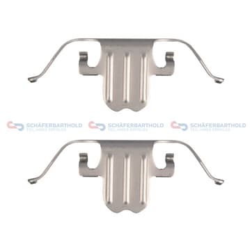 Tillbehörssats, bromsbelägg, Framaxel — Framaxel från Autofrance