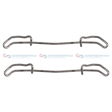 Tillbehörssats, bromsbelägg, Bakaxel, Framaxel — Bakaxel, Framaxel från Autofrance