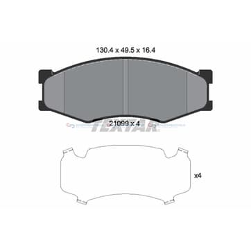 Bromsbeläggssats från Autofrance